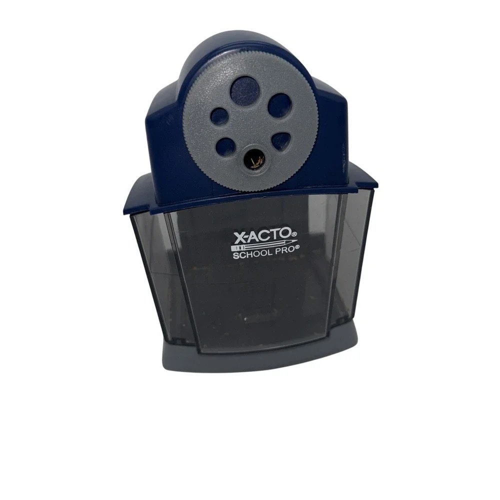 X-ACTO School Pro Electric‎ Pencil Sharpener Blue XActo New in box